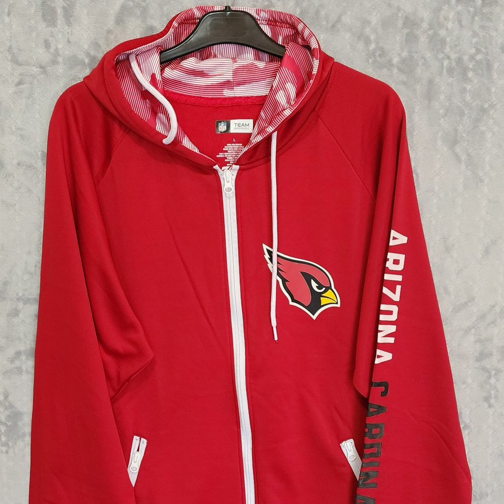 Zubaz Arizona Cardinals Team Apparel Hoodie Men Size Large - HAML9
